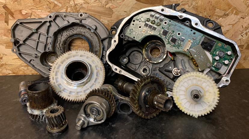 Electric motor disasembled